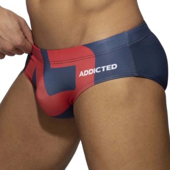 Addicted Logo Swimsuit Medium runs small 30-32 Gently worn 80% polyamide - Picture 1 of 7